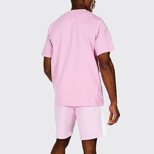 Ensembles de shorts d'été pour hommes personnalisés, tissu polaire de haute qualité, séchage rapide, polyester/coton, vêtements de plage, t-shirt à manches courtes, short, ensemble - Product Image 2