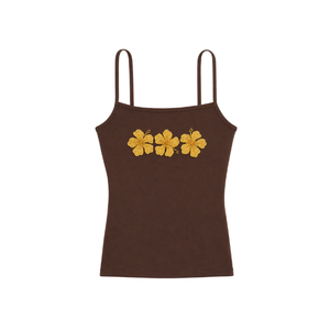 Camiseta sin mangas para mujer con bordado de limones con cuentas, cuello redondo, 100% algodón, estilo casual de verano - Product Image 2