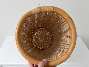 Vtg <b>Tall</b> Bamboo <b>Storage</b> Basket Decorative Rattan Wood Umbrella Holder Stand Natural Woven Home <b>Storage</b> Wholesale Supplier - Product Image 3