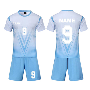 Professional High Quality Team Wear Soccer Uniform Customized Logo Printing <b>Light</b> Weight Polyester Material Soccer Uniforms - Product Image 1