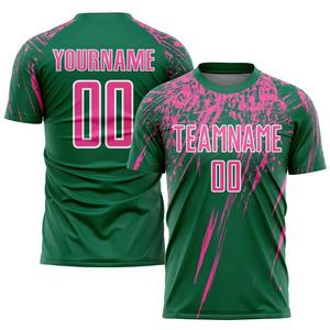 Maillot de football personnalisé bleu pour homme, nom et numéro de l'équipe, t-shirt de football respirant, vêtements de sport pour l'entraînement - Product Image 6