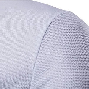 เสื้อโปโลแขนสั้นผู้ชายผ้าขนแกะเมอริโนสีพื้นทรงปกติ น้ำหนักเบา ระบายอากาศได้ดี แฟชั่นทันสมัย - Product Image 6