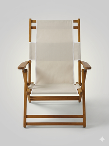 Chaise de plage en bois réglable, chaise longue d'extérieur, chaise pliante portable pour piscine, camping, resort - Product Image 4
