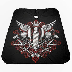 Gorro de Barbero Ligero Más Vendido de Haidresser, Capa de Peluquería de Poliéster Impermeable con Impresión de Logotipo Personalizado - Product Image 5