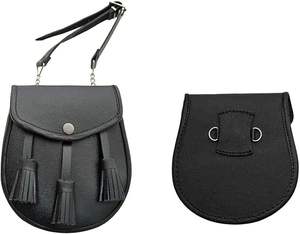 ONSTYLE SPORTS Kilt Escocés Semi-Formal de Piel de Conejo Blanco, Traje Completo Sporran con Acabado Cromado, Accesorio para Instrumento Musical - Product Image 6