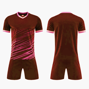 Ensemble de maillots de football personnalisés pour hommes - Tenue de football respirante et antibactérienne à manches courtes avec taille élastique 100% polyester - Product Image 2