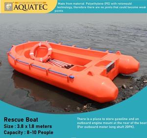 สินค้าใหม่! เรือกู้ภัย PE ขนาด 1.8x3.8 เมตร ใหม่ ความจุ 8-10 คน - พร้อมช่องเก็บของสำหรับถังน้ำมัน - Product Image 5