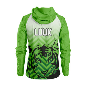 Professional Sublimated Nylon Coated Hooded Windbreaker <b>Jacket</b> Custom Outdoor Sports <b>Rain</b> <b>Jacket</b> with OEM ODM Service - Product Image 5