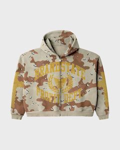 Conjunto de Sudadera con Cremallera y Pantalones Camo Brand State Profit Dept, Chándal Oversize Estilo Urbano Fabricante de Marca Privada OEM - Product Image 2