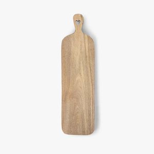 Tabla de Cortar Rectangular de Madera con Asa, Tabla de Servir de Madera Natural, Accesorio de Cocina Ecológico - Product Image 3