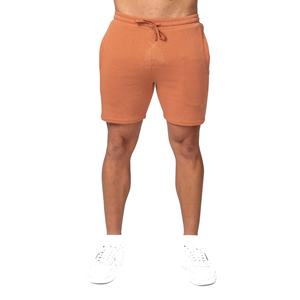 Pantalones cortos de chándal para hombre personalizados 100% algodón de rizo francés con cordón de cintura media pantalones cortos para correr para deportes al aire libre informales al por mayor - Product Image 1