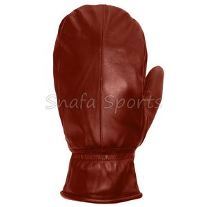Gants de ski d'hiver pour hommes et femmes, gants en cuir du Pakistan, mitaines avec sangle de poignet, gants de sécurité pour sports de plein air - Product Image 5