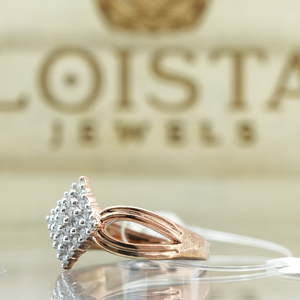 Luxury Lab Grown Diamond Engagement <b>Ring</b> for Women | Premium Gold Plated with Brilliant Cut | Elegant Designer Jewelry Gift - Product Image 3