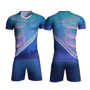Maillot de sport imprimé 3D à col en V, uniforme de volleyball à séchage rapide en polyester, taille élastique printemps/été, kit de match pour club - Product Image 6