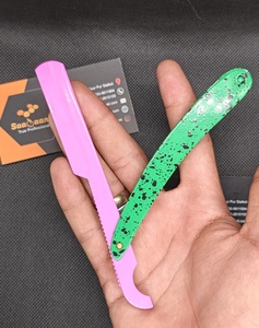 Custom Design High Quality Barber <b>Razor</b> Shop Use Shaving Stainless Steel Double Edge Blade Straight <b>Razor</b> Customizable SAAQAANS - Product Image 4