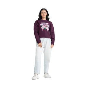 เสื้อสเวตเตอร์พิมพ์ลายสำหรับผู้หญิงเสื้อสเวตเตอร์ขนแกะสำหรับฤดูหนาวปักลายออกแบบได้ตามต้องการ - Product Image 3