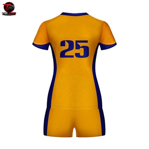 Conjunto de Uniforme de Voleibol para Hombre y Mujer, Camiseta Deportiva de Manga Corta, Ropa de Equipo con Logotipo Personalizado, Impresión por Transferencia de Calor, 100% Poliéster - Product Image 2
