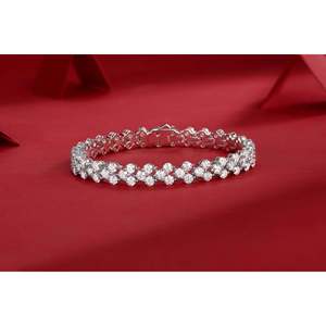 Moissanite Wrap <b>Bracelet</b> 925 Sterling Silver Luxury | Third Party Certified Custom Fine Jewelry Wholesale Supplier Factory Price - Product Image 2