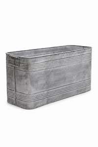 Jardinières en métal galvanisé sur mesure, style antique, pour intérieur et extérieur, pots décoratifs, finition antique, jardinières en métal - Product Image 2