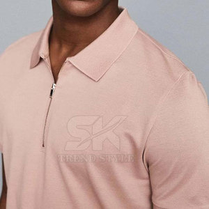 Men Casual Wear Breathable Men <b>Zip</b> <b>Up</b> Plain <b>Polo</b> <b>Shirts</b> For Sale Outdoor Wear Top Quality Men <b>Zip</b> <b>Up</b> Plain <b>Polo</b> <b>Shirts</b> - Product Image 3