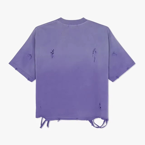 เสื้อยืดโอเวอร์ไซส์ผู้ชายลายกราฟิกสีดำสไตล์วินเทจ ล้างสีแบบแอซิดวอช สตรีทแวร์ลำลองสำหรับผู้ชาย - Product Image 3