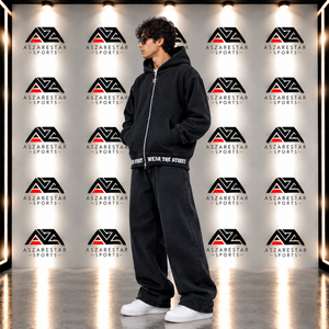 Wholesale Men’s Oversized Washed Black Zip-Up <b>Hoodie</b> <b>Gothic</b> Graphic Vintage Streetwear Sweatshirt - Product Image 2