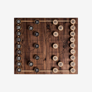 Traditional <b>Wooden</b> Chinese <b>Chess</b> <b>Set</b> Featuring Carved <b>Wooden</b> Board And Distinctive Round Playing Pieces For Strategy & Fun - Product Image 6
