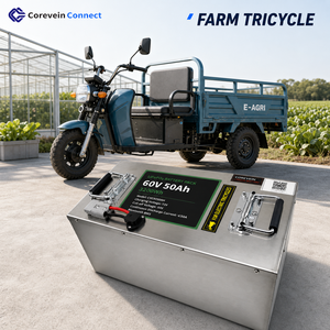 60V 50Ah LiFePO4 <b>Battery</b> Pack Heavy Duty Lithium <b>Battery</b> with Metal Case for Agricultural Electric Tricycle - Product Image 1
