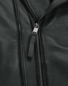 Blouson en cuir décontracté pour homme, nouvelle collection, en cuir de vachette pleine fleur, style baseball, design simple, pour printemps, automne et hiver, grande taille, offre ODM - Product Image 5