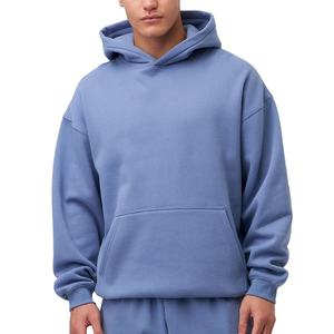 Winter Wear Men Oversized Hoodies Streetwear Solid Customizable Comfortable Stylish <b>Waterproof</b> Quick Dry Fleece Cotton Polyester - Product Image 5