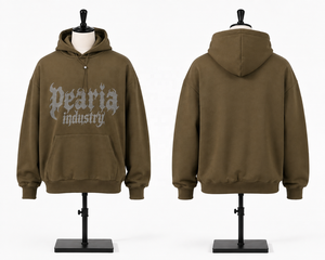 Sudadera con Capucha para Hombre, con Pedrería, Tejido de Felpa, Corte Regular, con Bolsillo Frontal, para Ropa Urbana de Invierno - Product Image 5