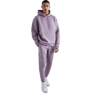 Survêtement d'entraînement hivernal 2-en-1 respirant en molleton à capuche, coupe ample et décontractée, style streetwear, pour hommes, vente en gros, personnalisable - Product Image 1