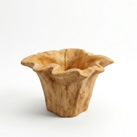 Vas Dekoratif Tradisional Kayu Jati Pot Bunga Ukiran Alami Premium Buatan Tangan Mewah Bali Pot Tanaman Meja Ruang Tamu