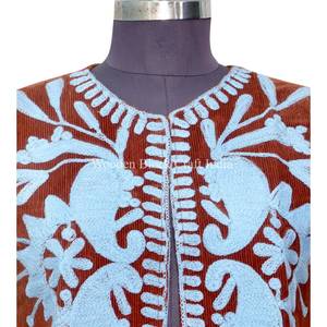 Chaleco estilo bohemio vintage para mujer, de algodón, con bordado indio, de inspiración étnica, para fiestas, con frente abierto. - Product Image 6