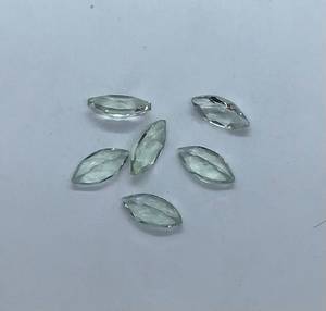 Piedras preciosas sueltas de amatista verde natural con corte marquesa de 3-20 mm, piedras de amatista verde para engaste de anillos y colgantes, fabricación de joyería al por mayor. - Product Image 2