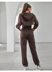 Custom Manufacturer designs solid two piece set hooded jacket <b>pants</b> with Global Supply reach and Factory Direct pricing. - Product Image 5