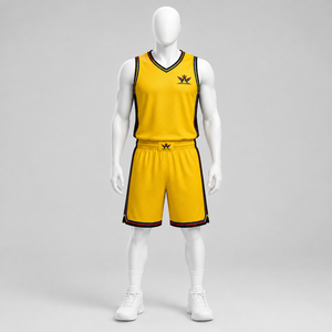 Uniforme de Baloncesto Personalizado, Jersey y Pantalones Cortos Sublimados, Diseñado con Material de Poliéster Transpirable - Product Image 3