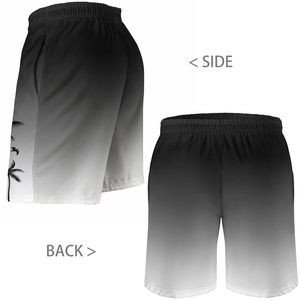 Pantalones cortos de verano para hombre, estampado de palmeras, cintura elástica con cordón, informales, para playa, vacaciones, tropicales, coloridos, camisa blanca, camisa de verano para hombre - Product Image 3