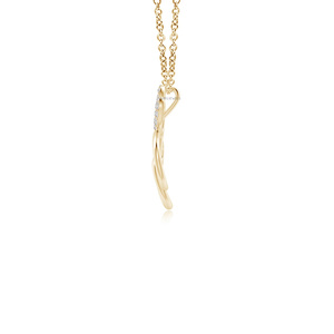 จี้เพชรเพาะเลี้ยงรูปอุ้งเท้า สร้อยคอทอง 10K/14K/18K และเงิน 925/935 ของขวัญวันครบรอบแต่งงานสุดหรูสำหรับคนรักสัตว์เลี้ยง - Product Image 4
