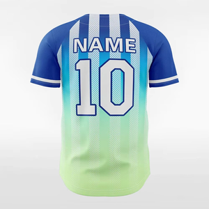 Camiseta de Béisbol Personalizada al por Mayor con Letras 3D Sublimadas, Nombre/Número del Equipo, Botones Completos, 100% Poliéster, Absorbe la Humedad, para Entrenamiento - Product Image 5