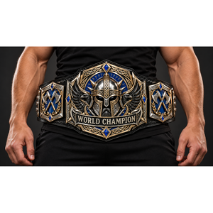 Ceinture de championnat Viking Valor personnalisée, lutte, boxe, MMA, plaques métalliques droites, logo personnalisé, longueur 2,2 m, 50 mm, unisexe - Product Image 1