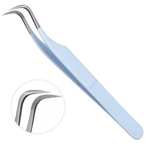 Pinzas para Pestañas de Acero Inoxidable con Punta de Fibra, Antiestáticas, Duraderas, de Precisión Fina, 8-20 mm, con Logotipo Personalizado - Product Image 2