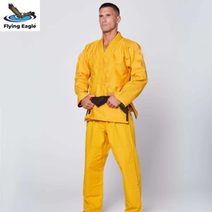 Ensemble d'uniformes d'arts martiaux en polyester/coton respirant personnalisé de qualité supérieure pour l'entraînement au Jiu-Jitsu avec vêtements de karaté pour l'exercice - Product Image 2