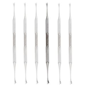 6.5" Stainless Steel Dental Pick & Tooth Scraper Kit 6 Pack Double Ended Tartar Plaque Remover Set for Personal & Clinical Care - Product Image 1