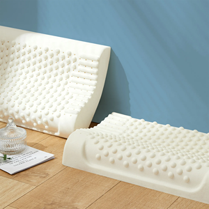 Oreiller ergonomique moderne pour le cou, garnissage en latex, design minimaliste, 100% latex naturel, nœuds de massage, respectueux de l'environnement - Product Image 4