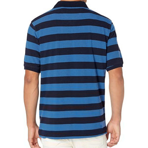 เสื้อโปโลสำหรับผู้ชายทำจากผ้าฝ้ายลายพื้น - Product Image 2