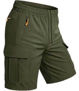 Shorts cargo pour hommes, 8 pouces, à poches frontales, séchage rapide, légers, respirants, pour le sport, la pêche, le travail, formels, 5 poches, personnalisables OEM - Product Image 1
