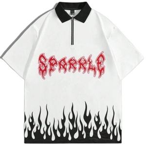 Camisa Formal Transpirable de Poliéster/Algodón con Logotipo de Impresión Digital Personalizada y Cremallera Personalizada para Hombre y Mujer - Product Image 3