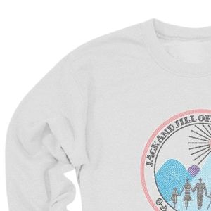 เสื้อยืดคอกลมแขนยาวสีขาว ดีไซน์ประดับเพชร สวมใส่สบายๆ ทุกวัน สไตล์สตรีทแวร์ ชีวิตประจำวัน - Product Image 4