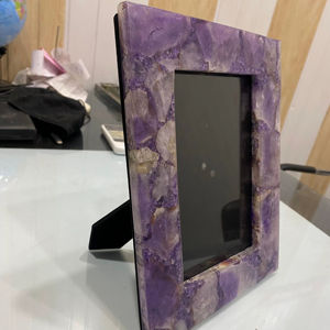 Piedra de Cuarzo Transparente de Alta Calidad, Marcos de Fotos de Ágata, Marcos de Madera de la India para Venta al por Mayor - Product Image 1